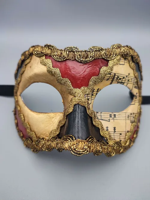 楽譜のベネチアンマスク ハーフ | TOKYO MASK FESTIVAL