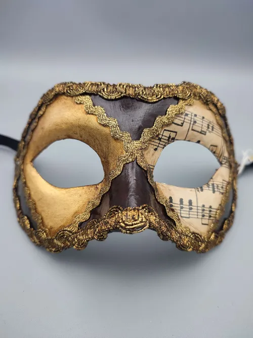 楽譜のベネチアンマスク ハーフ | TOKYO MASK FESTIVAL